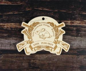 Medal drewniany Myśliwski Król Pudlarzy 118