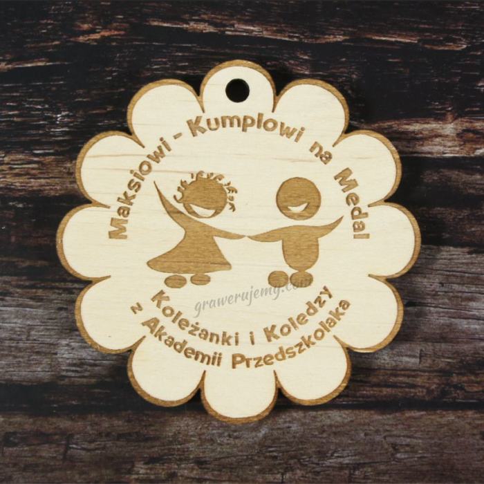 Medal drewniany przedszkole
